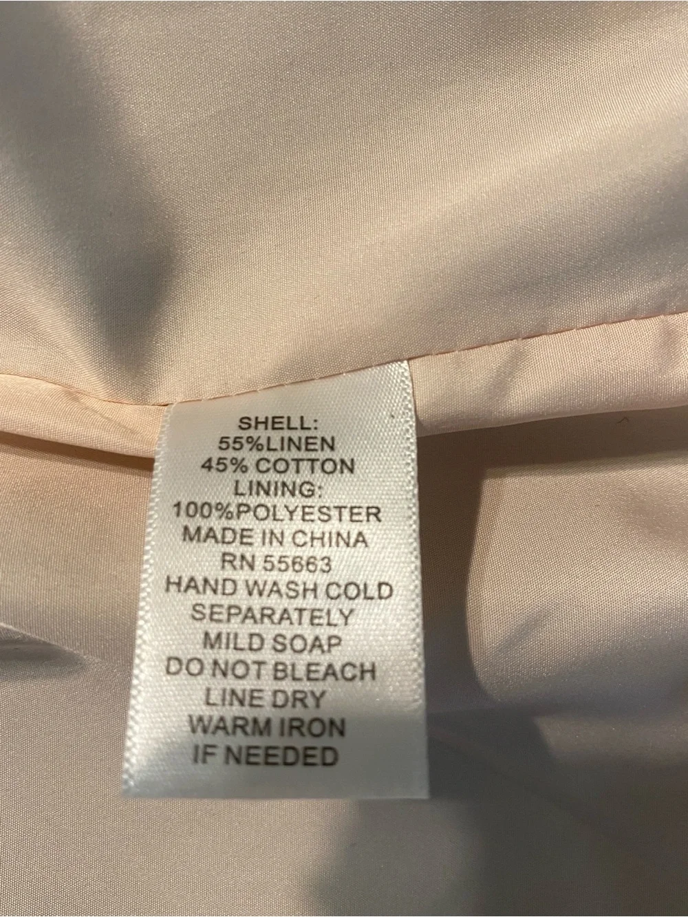 Tahari Linen Brown Pinstripe Women's open Blazer